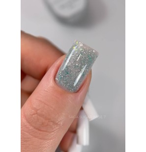 Saga Sugar Base 10 ml – Clean Girl Nails z Subtelnym Brokatem