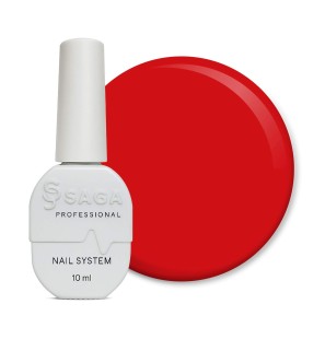 Saga Color Gel Polish 25 – Kryjący lakier hybrydowy w soczystym odcien