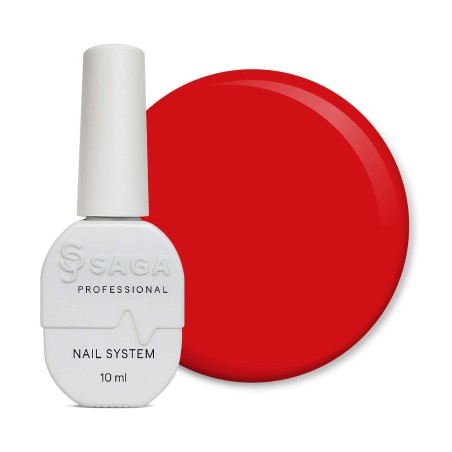 Saga Color Gel Polish 25 – Kryjący lakier hybrydowy w soczystym odcien