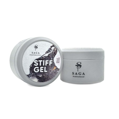 SAGA Stiff Gel Milk Rose 15 ml – Twardy Żel Galaretka Mleczno-Różowy