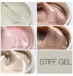 SAGA Stiff Gel Milk Rose 15 ml – Twardy Żel Galaretka Mleczno-Różowy