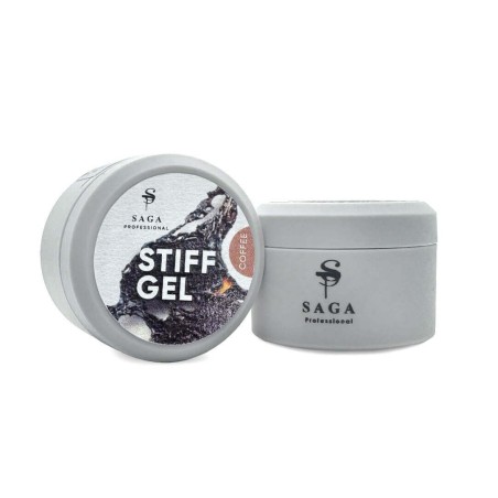 SAGA Stiff Gel Coffee 15 ml – Twardy Żel Galaretka w Kawowym Odcieniu
