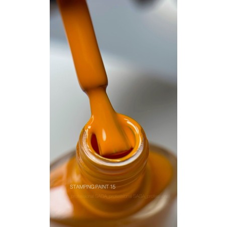 SAGA Stamping Paint 15 – Musztardowy lakier do stempli 8 ml