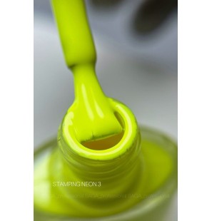 SAGA Professional Stamping Neon 03 – Żółty Lakier Neonowy 8 ml