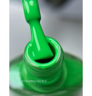 SAGA Professional Stamping Neon 04 – Zielony Lakier Neonowy 8 ml