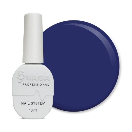 SAGA Color Gel Polish 28 – Ciemny Granatowy Lakier Hybrydowy 10 ml