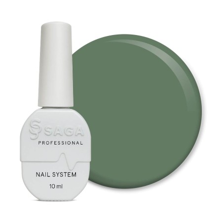 SAGA Color Gel Polish 35 – Oliwkowy Lakier Hybrydowy 10 ml