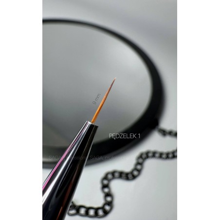 SAGA Nail Brush Liner 9 mm – Pędzelek do zdobień paznokci