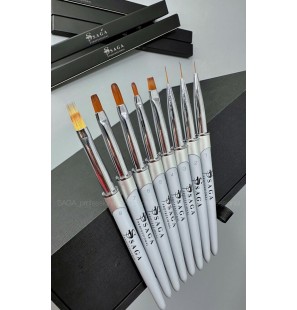 SAGA Nail Brush Liner 9 mm – Pędzelek do zdobień paznokci