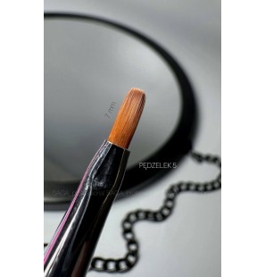 SAGA Nail Brush 05, 7 mm – Pędzelek do żelu profesjonalny