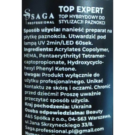 SAGA Professional Top expert , 15ml