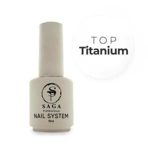 SAGA Professional Top Titanium, 15 ml – Trwałość i blask w stylizacji