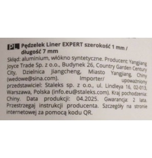 Pędzelek Liner EXPERT szerokość 1 mm/długość 7 mm