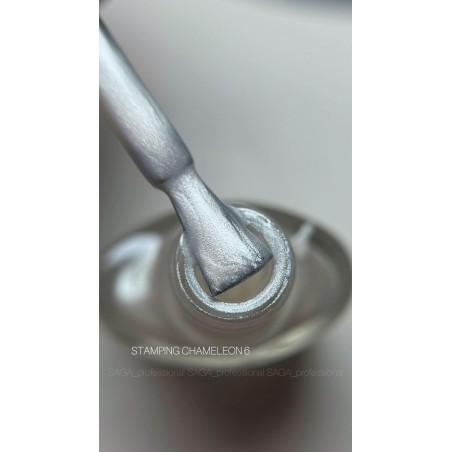 SAGA Professional Stamping Chameleon 06 – srebrny lakier 8 ml