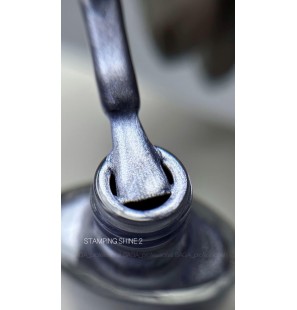 SAGA Stamping Paint Shine 02 – niebieski metaliczny lakier 8 ml