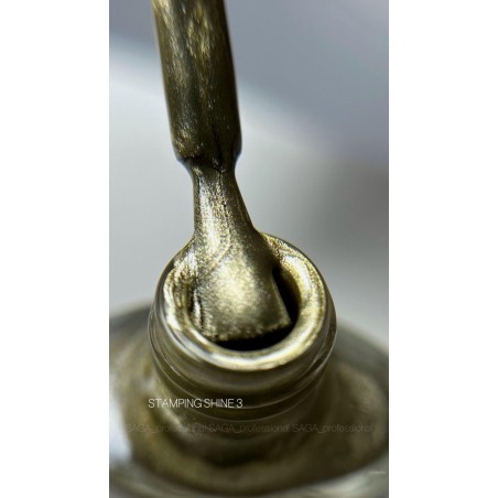 SAGA Stamping Paint Shine 03 – złoto-miedziany lakier 8 ml