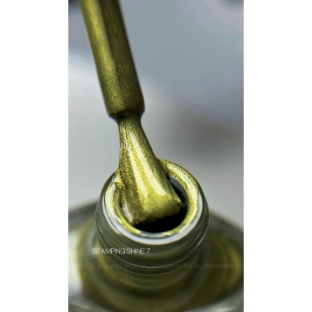 SAGA Stamping Paint Shine 07 – złoty metaliczny lakier 8 ml