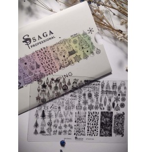 SAGA Professional Blaszka do stampingu 14 Winter