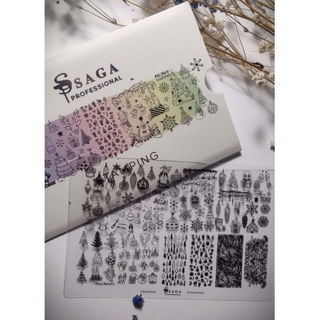 SAGA Professional Blaszka do stampingu 14 Winter