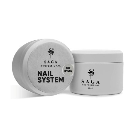 SAGA Top Number ONE 30 ml – Profesjonalny top hybrydowy no wipe