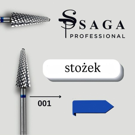Frez z Węglika Spiekanego Stożek Niebieski 001 – SAGA Professional