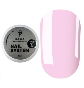 SAGA Liquid Gel 04 – Różowy Żel Budujący 30 ml