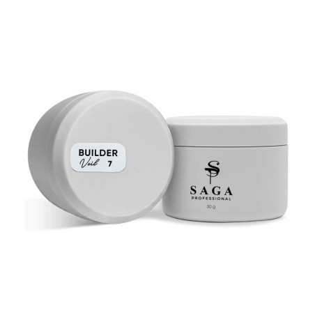 SAGA Professional Builder Veil 07, 30ml – Żel Budujący do Paznokci