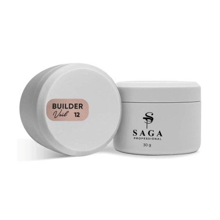 SAGA Professional Builder Gel Veil 12, 30ml – Żel budujący UV/LED