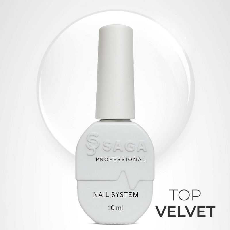 SAGA Top Velvel, matowy top, 10 ml