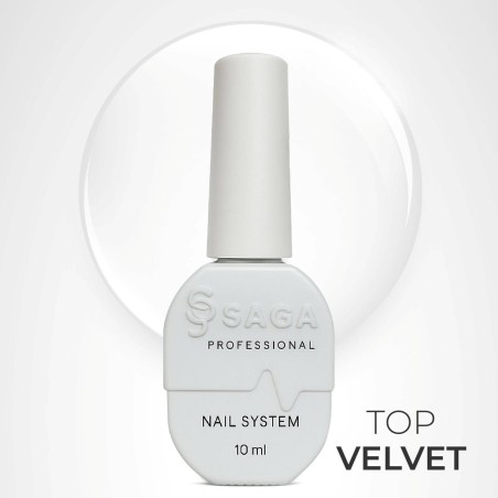 SAGA Top Velvet – matowy top hybrydowy 10 ml