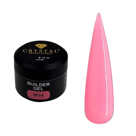 Crystal Builder Gel 22, 30 ml – Różowy Żel Budujący Barbie UV/LED