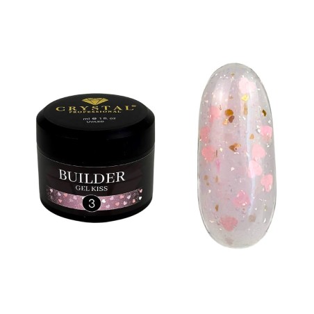 Crystal Builder Gel Kiss 03, 30 ml – Żel Budujący UV/LED