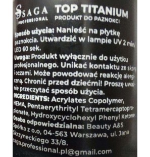 SAGA Professional Top Titanium, 30 ml