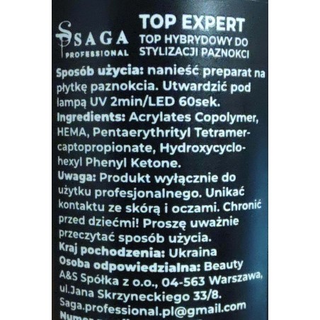 Saga Professional Top Expert, 30ml