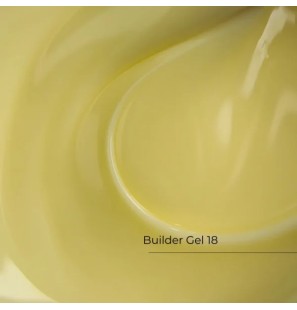 Crystal Builder Gel 18, 15 ml – Żółty Żel Budujący UV/LED