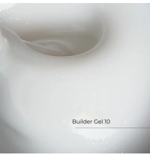 Crystal Builder Gel 10, mleczny z drobinką– żel budujący do paznokci 3