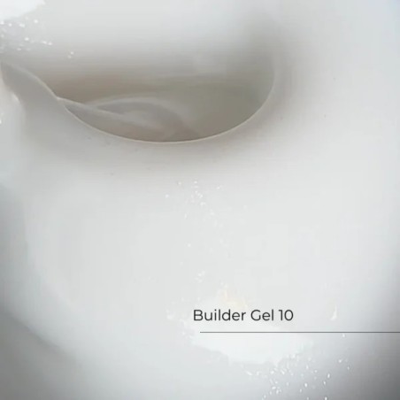 Crystal Builder Gel 10, mleczny z drobinką– żel budujący do paznokci 3