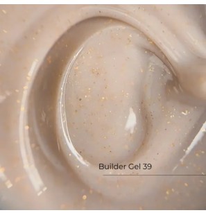 Crystal Builder Gel Nude z drobinką 39 – żel budujący do paznokci 30ml