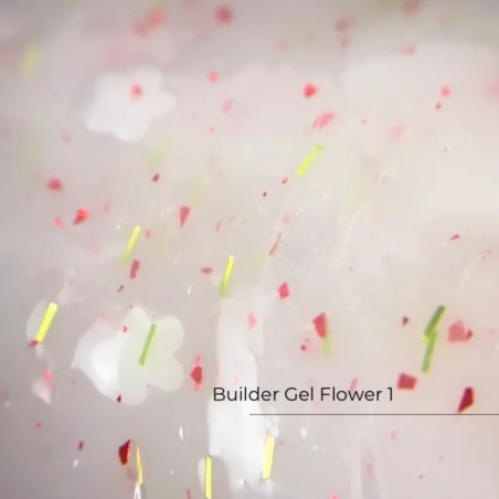 Crystal Builder Gel Flower 01 – żel budujący z kwiatami 15 ml | styliz