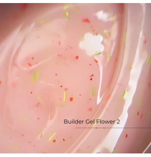 Crystal Builder Gel Flower 02 – żel budujący z kwiatami 15 ml | styliz
