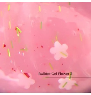 Crystal Builder Gel Flower 03 – żel budujący z kwiatami 15 ml | styliz