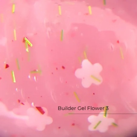 Crystal Builder Gel Flower 03 – żel budujący z kwiatami 15 ml | styliz