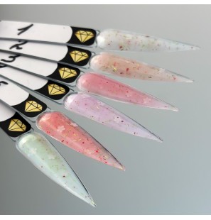 Crystal Builder Gel Flower 03 – żel budujący z kwiatami 15 ml | styliz