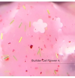 Crystal Builder Gel Flower 04 – żel budujący z kwiatami 15 ml | styliz