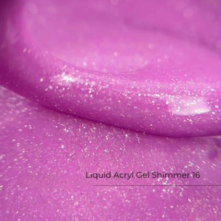 Liquid Acryl Gel Shimmer 15 – różowy żel akrylowy shimmer
