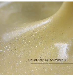 Liquid Acryl Gel Shimmer 21 – żółty żel akrylowy shimmer
