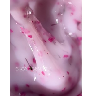 SAGA Liquid Floral Gel 01 mleczny różowy – żel z kwiatami 15 g