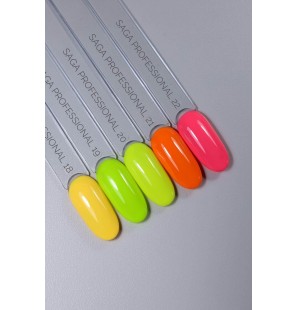 Lakier hybrydowy neonowa koralowy Saga 22 10ml LED/UV