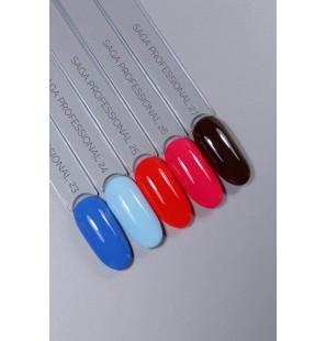 Lakier hybrydowy neonowy róż  Saga 26 10ml LED/UV