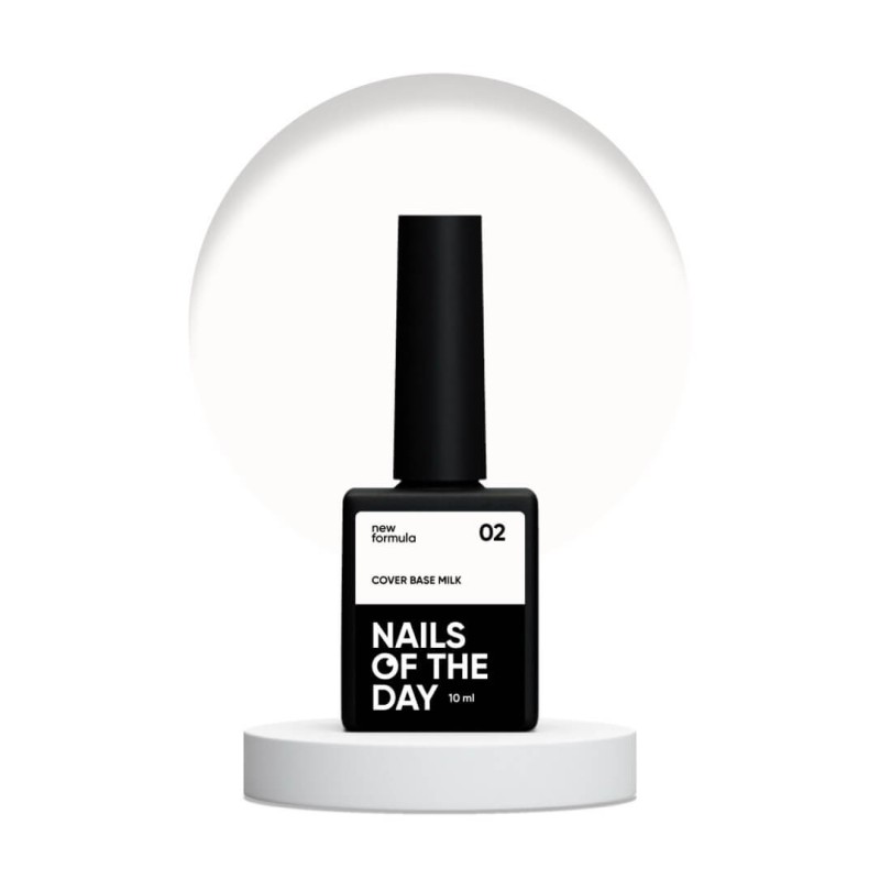 NAILSOFTHEDAY Cover base New Milk 02, półprzezroczysta 10 ml NAILSOFTHEDAY Cover base New Milk 02, półprzezroczysta 10 ml